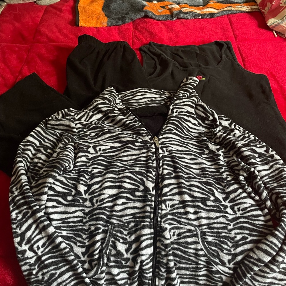 Jasmine Rose Black and White Zebra Jacket